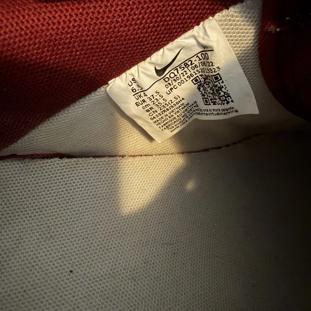 Nike Air Force 1 Low '07 Se 40th Anniversary Edition Sail Team Red Women's 6.5